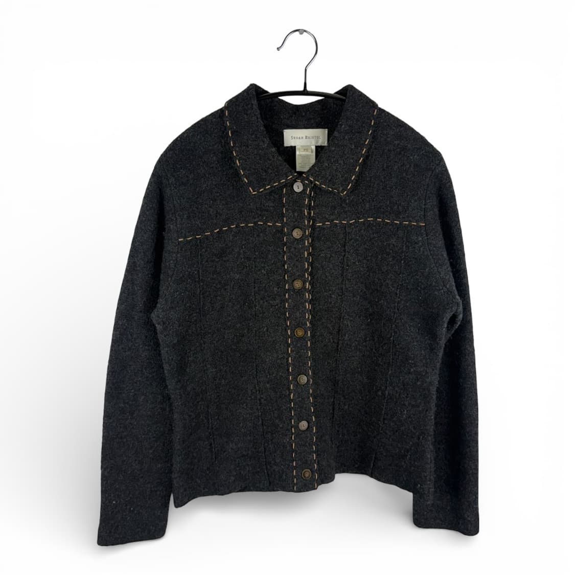 F) 수잔브리스톨 우먼스 울 카라 스티치 자켓 상품이미지1