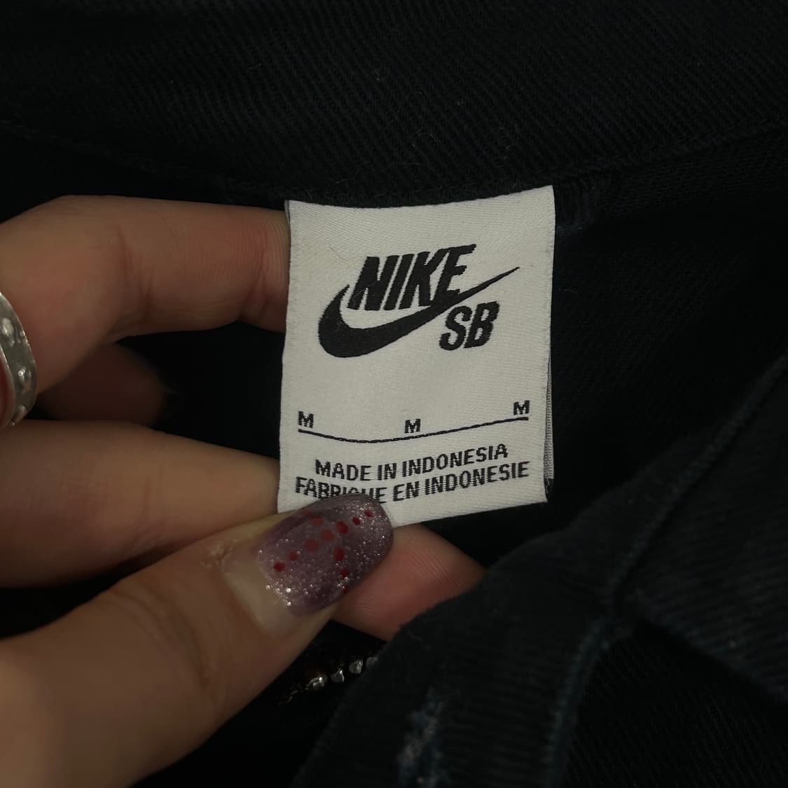 Nike 나이키 스우시 블랙 코튼 블루종 자켓 상품이미지5