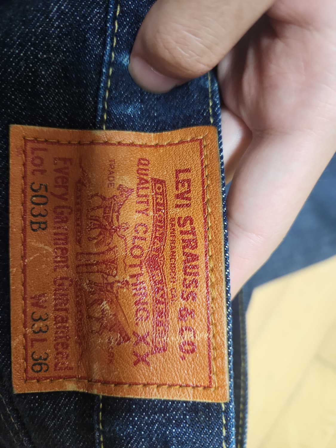 90~00년대 리바이스 503b made in japan 상품이미지6