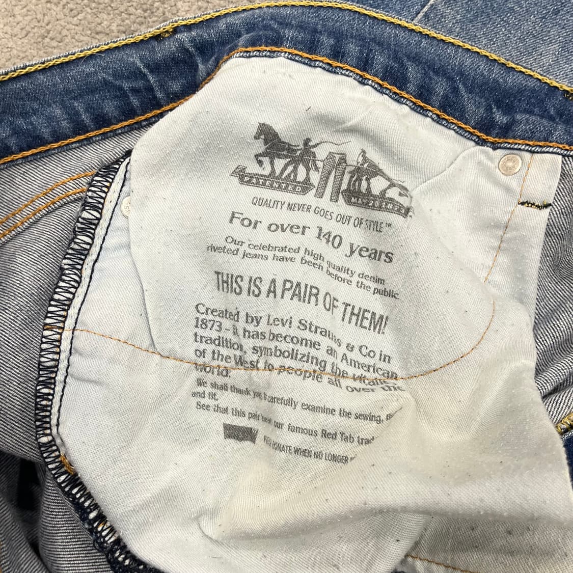 36 리바이스 505 데님 팬츠 상품이미지8