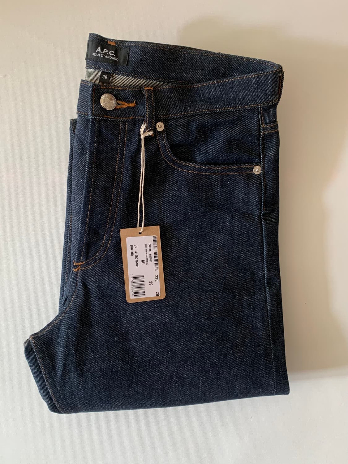 Apc 진스탠다드 생지 데님 29 새상품 상품이미지4