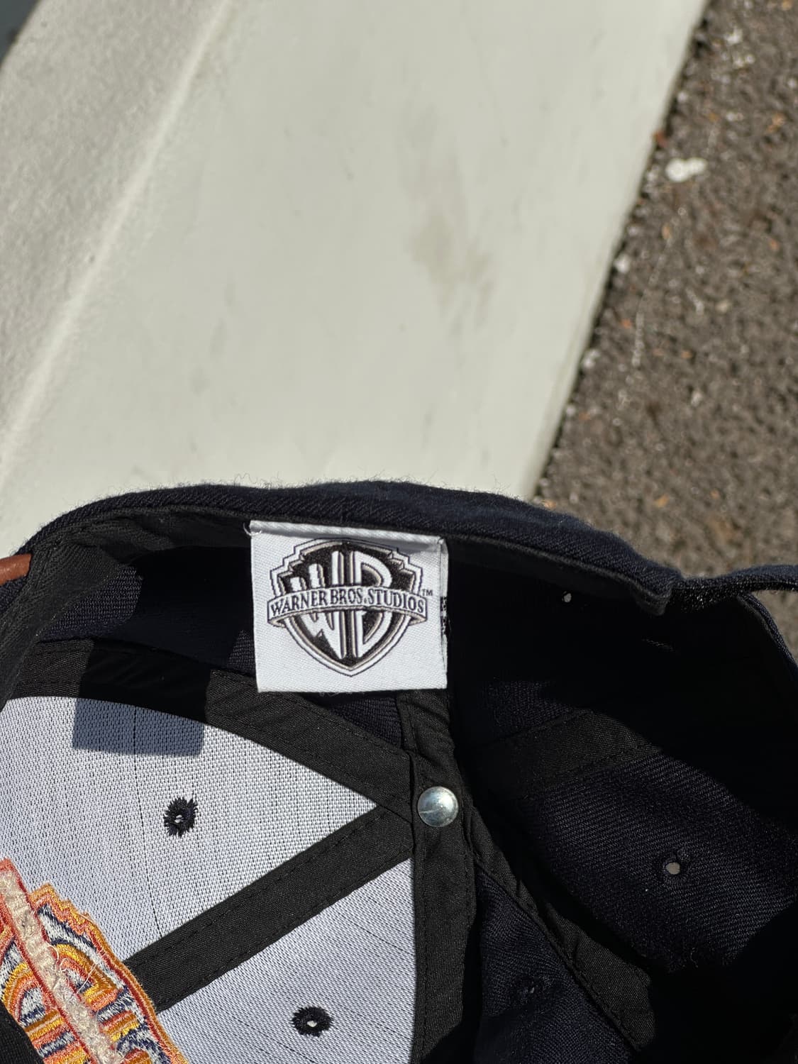 [M-L] 워너브라더스 스튜디오 네이비 가죽 볼캡 모자 상품이미지6