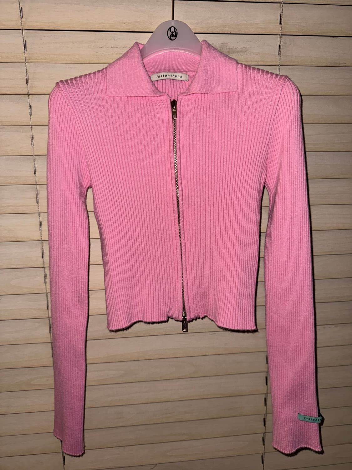 InstantFunk two-way crop cardigan(pink) 상품이미지1