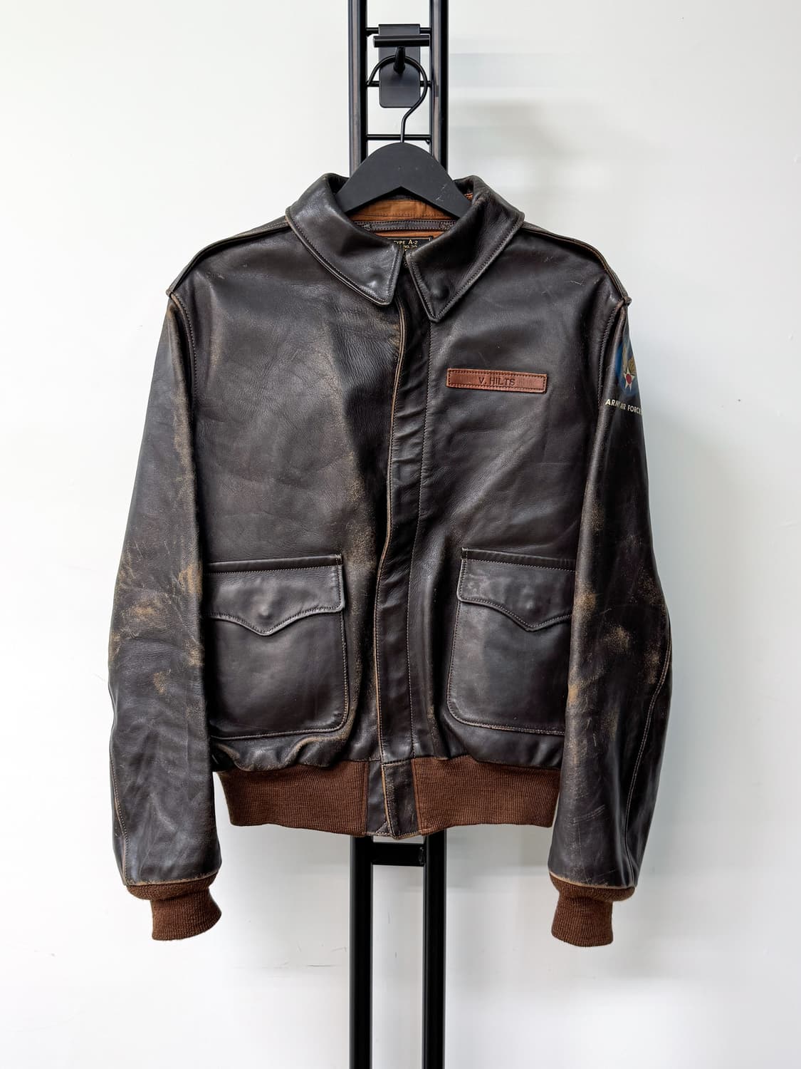 리얼맥코이 V.Hilts A-2 레더 자켓 상품이미지2
