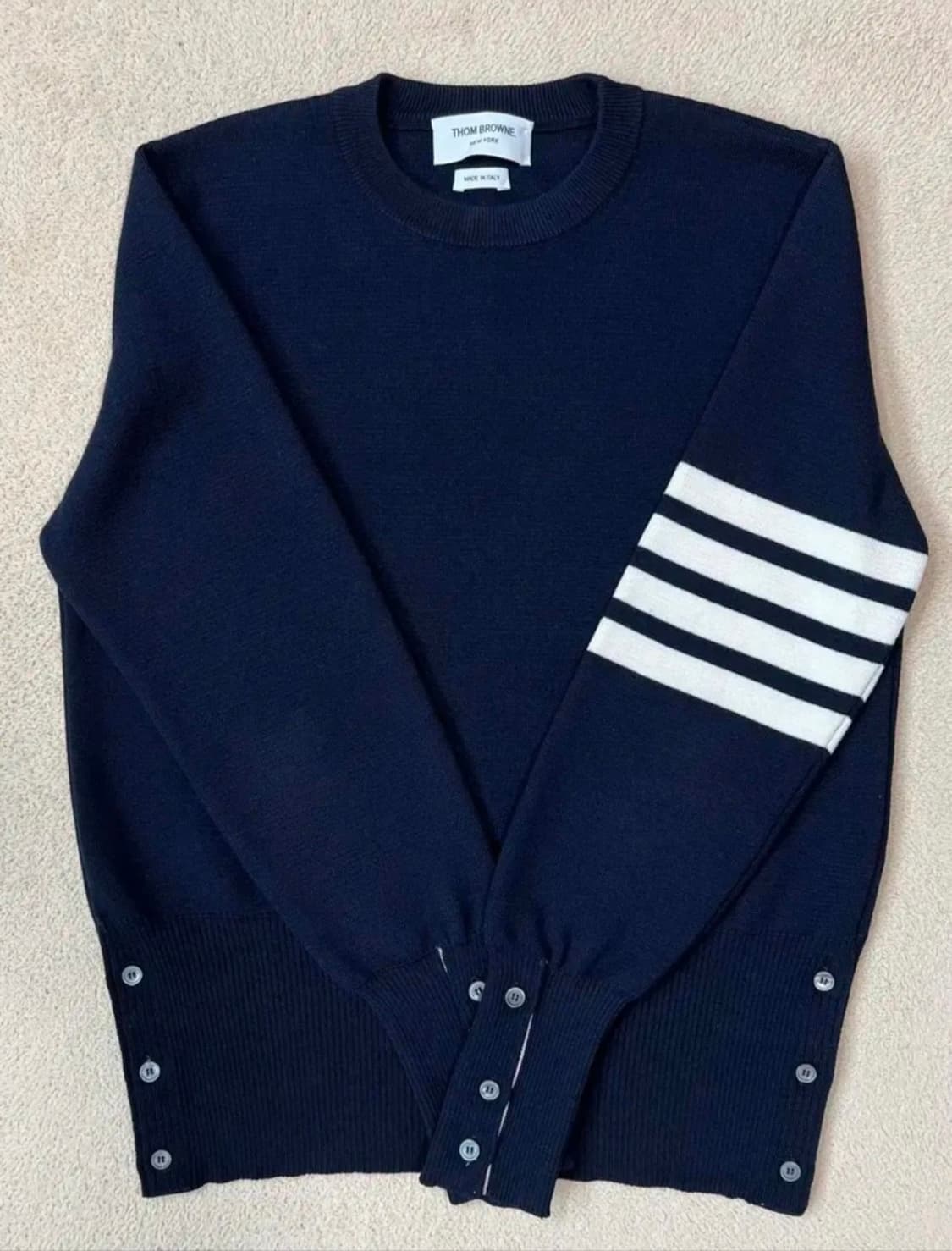 톰브라운 밀라노스티치 네이비 니트 2사이즈 상품이미지1