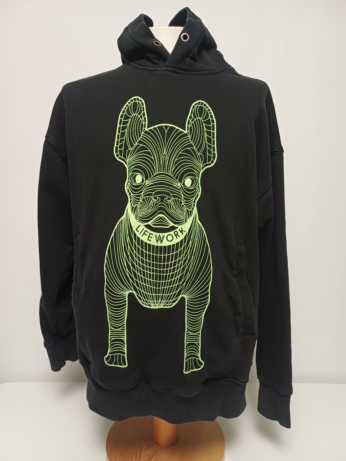 라이프워크(Lifework) 시그니처 라독 와이어 후드 - 블랙/네온 상품이미지1