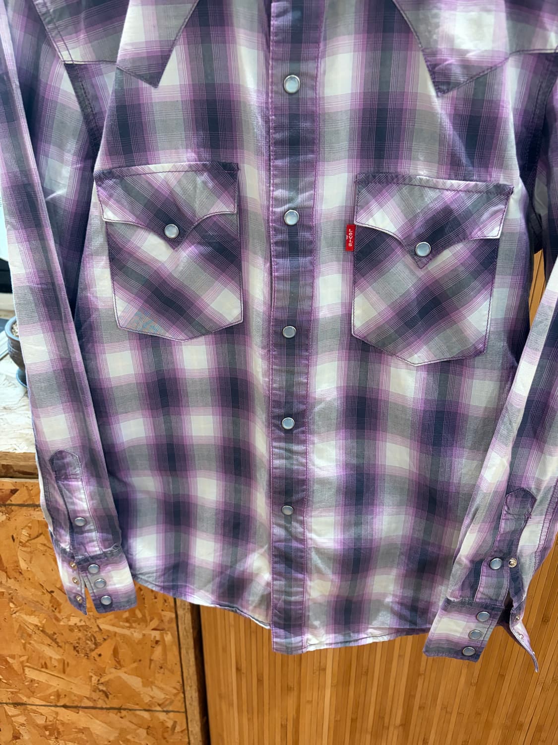 00s Levi's Western Shirt 상품이미지4