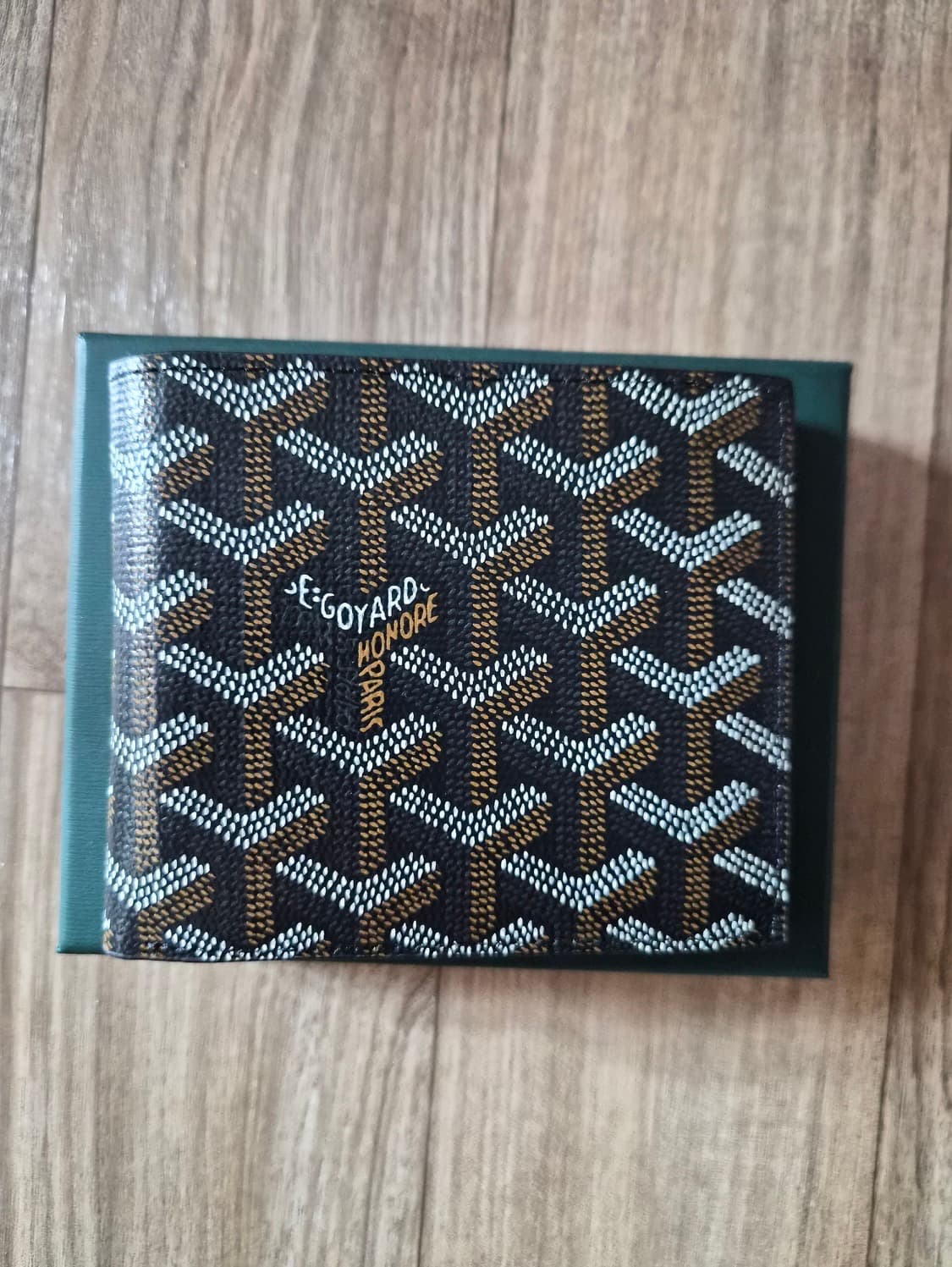 고야드 반지갑 블랙/브라운 상품이미지1