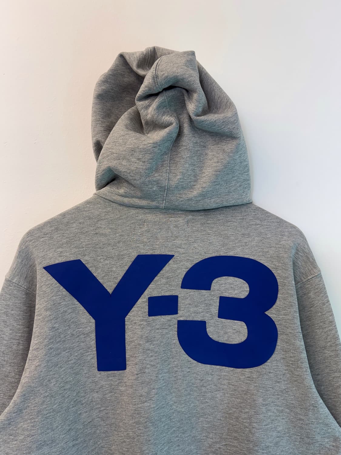 Y-3 요지 야마모토 오버핏 투웨이 빅로고 스웻 후드집업 상품이미지3
