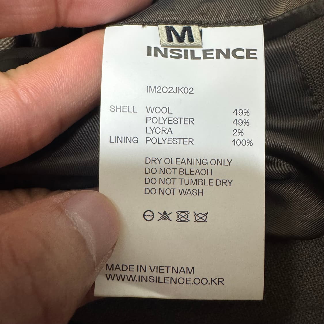 인사일런스 더블 브레스티드 오버핏 브라운 블레이저 상품이미지6