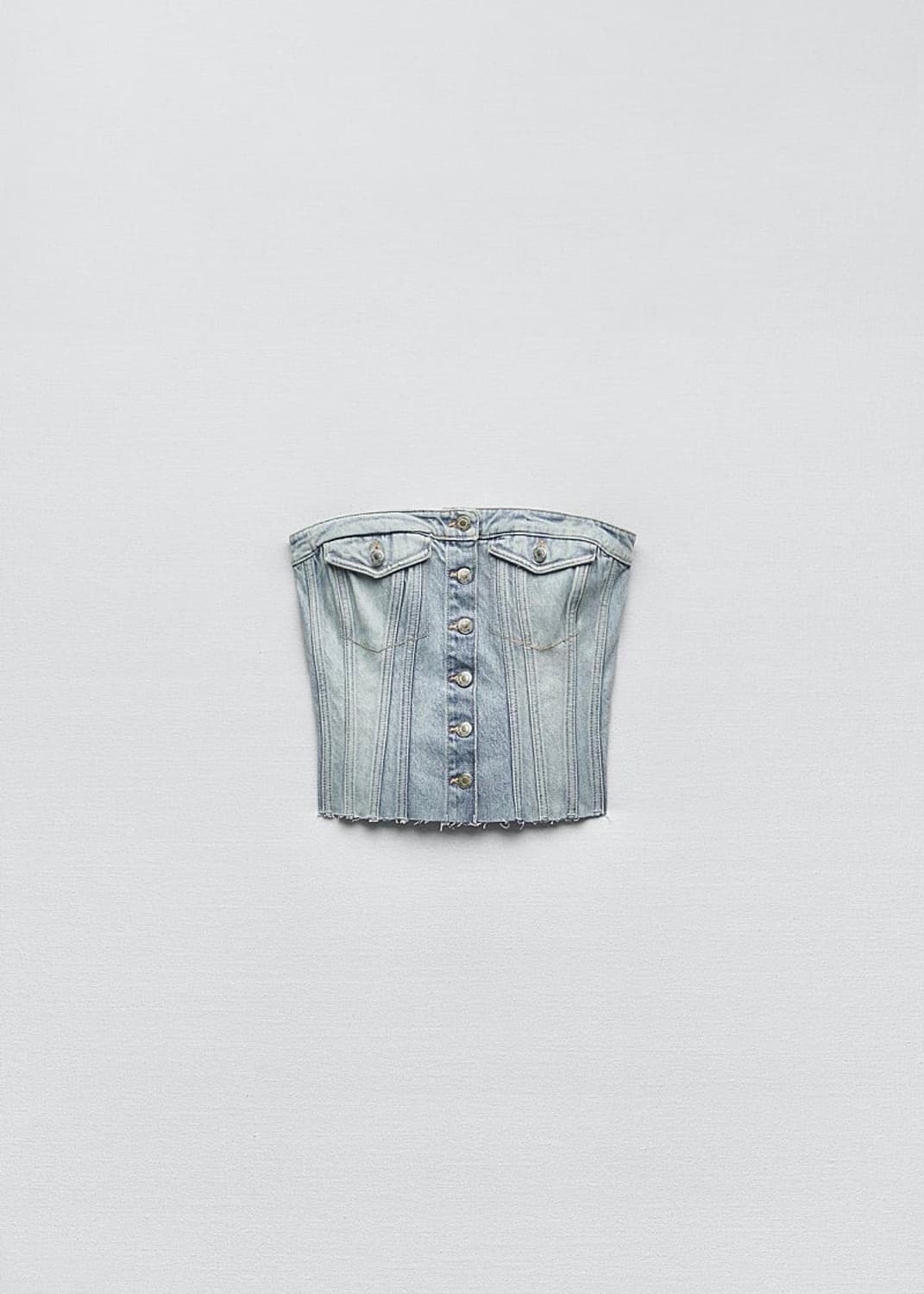 자라 TRF 데님 탑 솔로지옥 최미나수 옷 상품이미지3