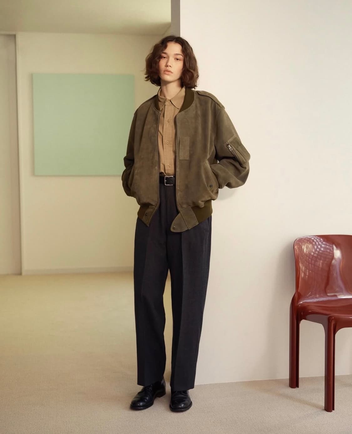 헤릴x어드레서 별주  / B-15 램 스웨이드 자켓 / 2 상품이미지6