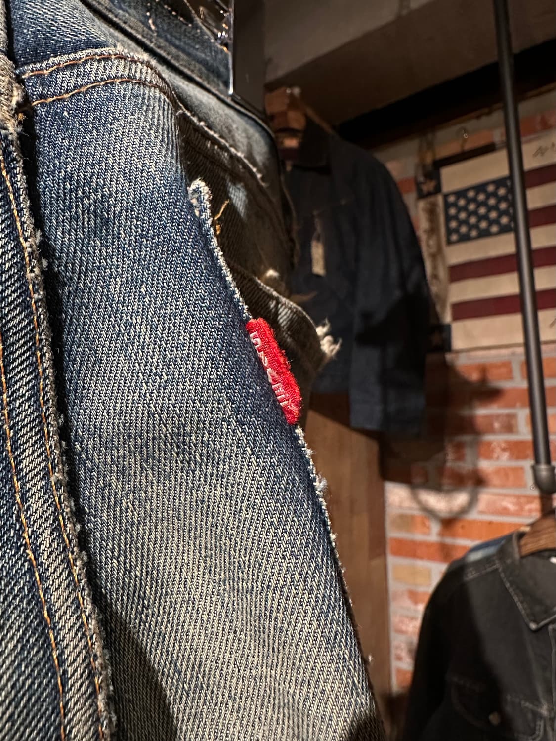 60s USA Vintage Levis 505 Big E Denim 상품이미지8