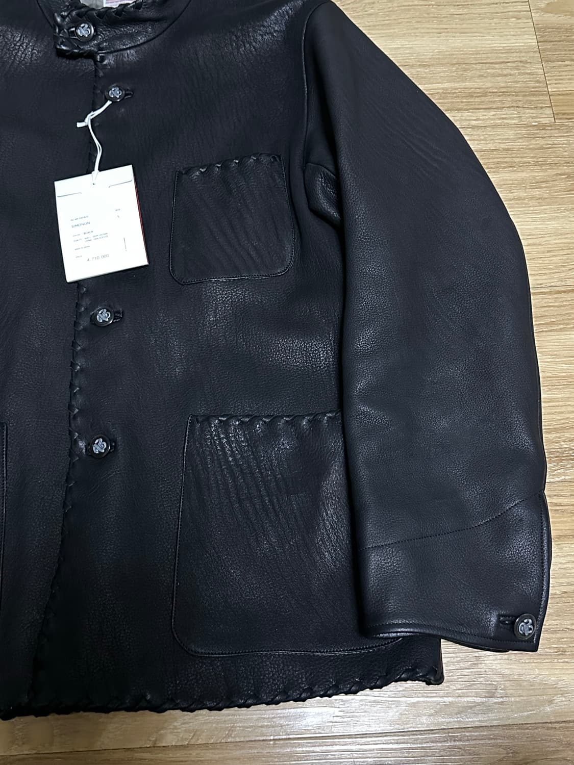 L 새제품 택포320만)25ss NICENESS SIMONON Black 상품이미지4