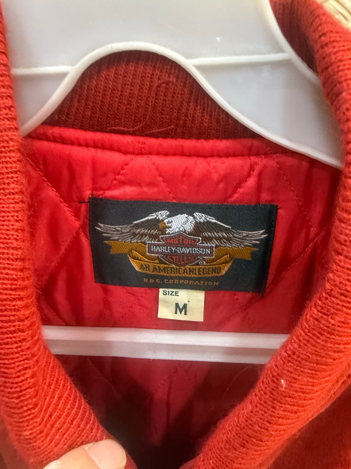 95 정품 할리데이비슨 불꽃 바시티 자켓 팝니다 상품이미지2