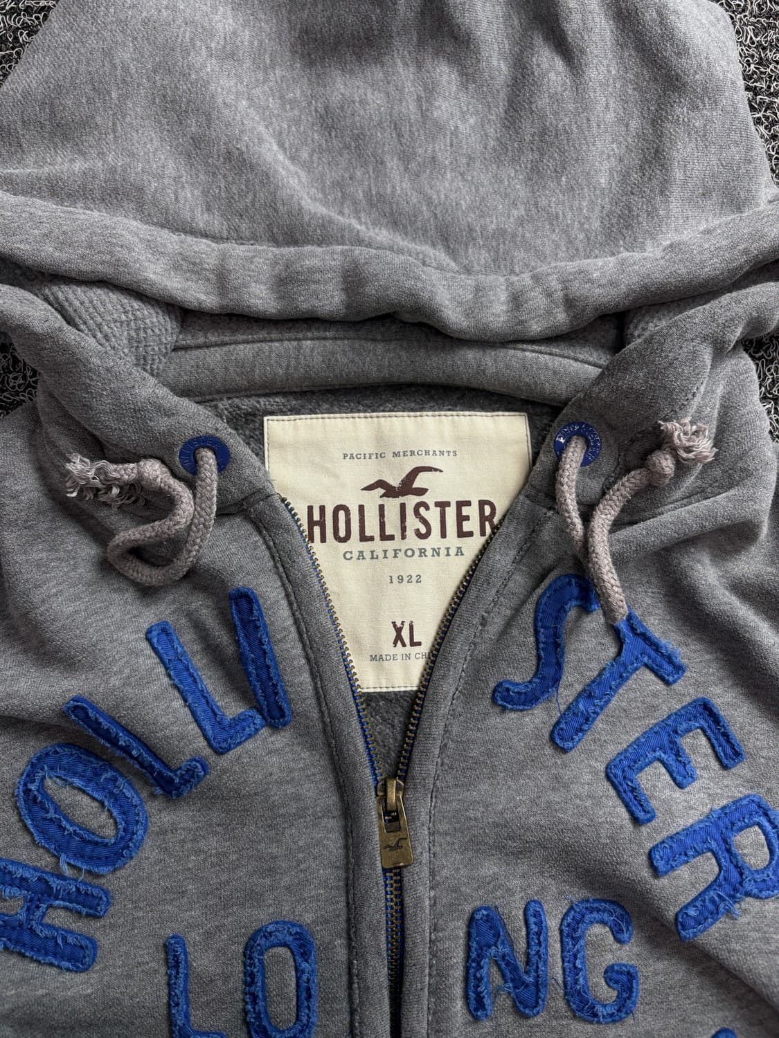 홀리스터 y2k 빈티지 빅로고 후드 집업 1455 상품이미지3