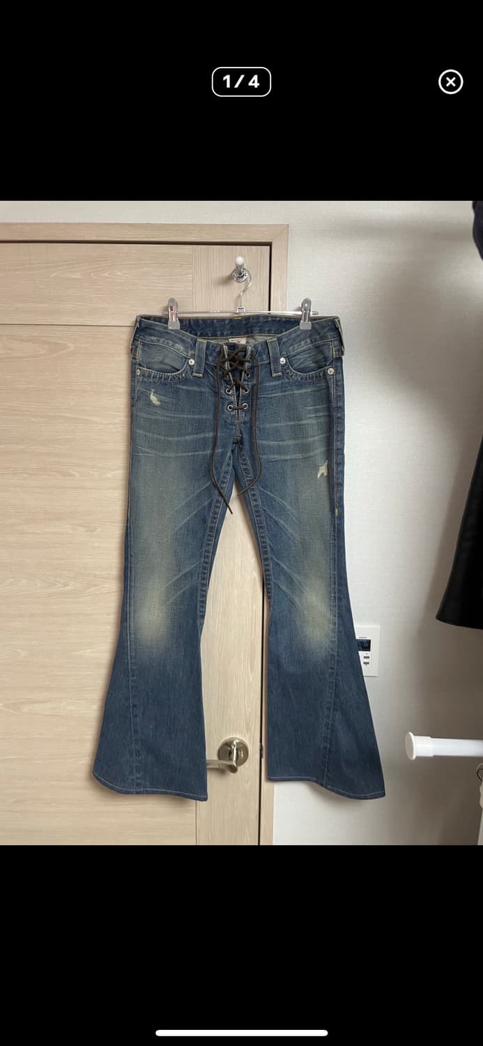 TRUE RELIGION 트루릴리젼 레이스업 부츠컷 데님 상품이미지1