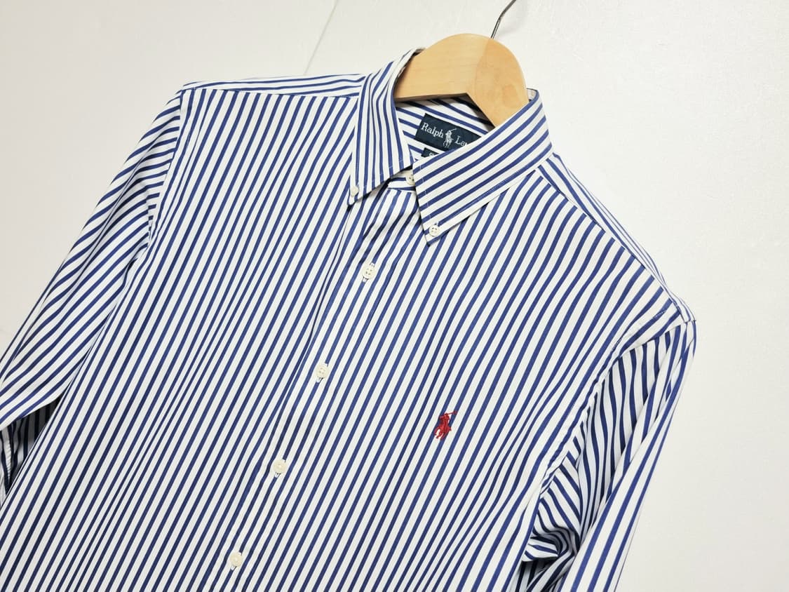 남성 폴로 POLO 랄프로렌 클래식핏 스트라이프 긴팔 남방 셔츠 상품이미지1