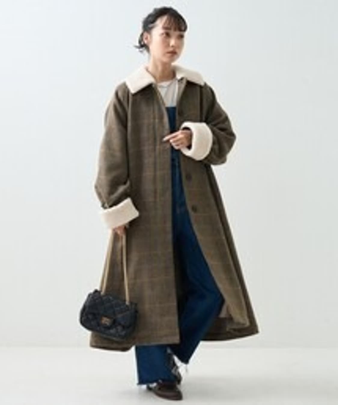 FREAK'S STORE Boa Stand Collar Coat 상품이미지3