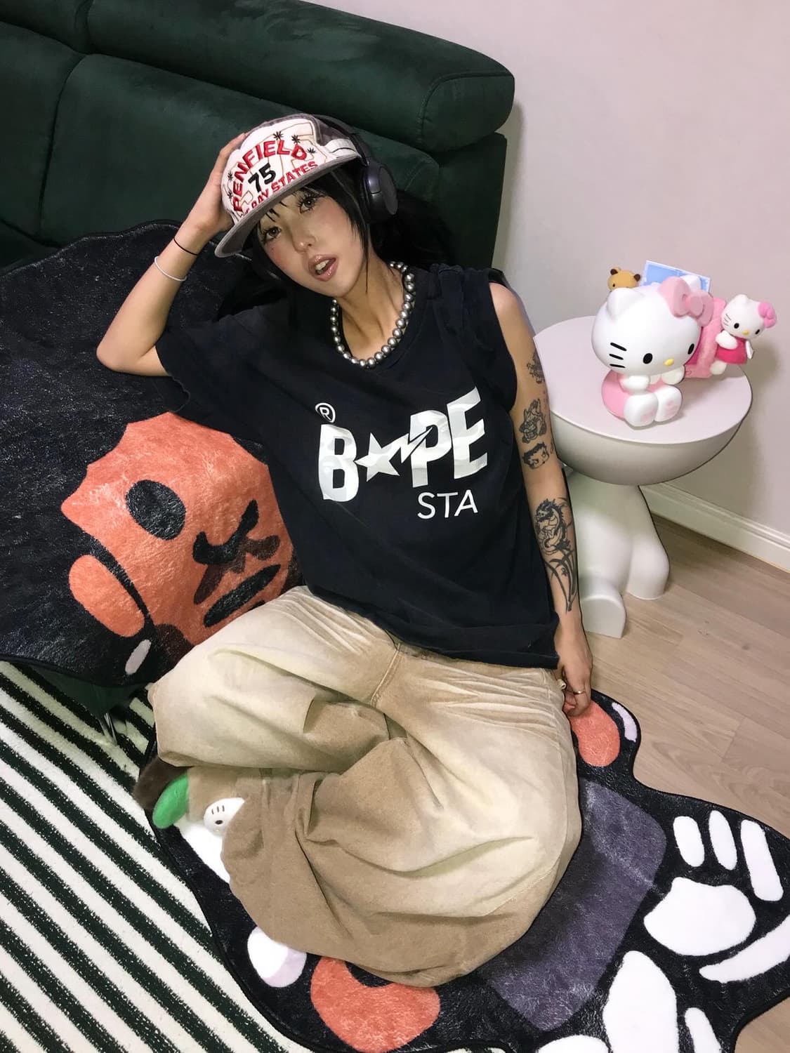 < Bape Camouflage STA Logo T-shirt  > 상품이미지4