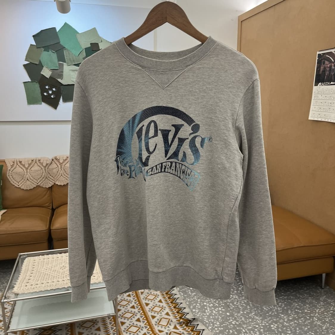 리바이스 올드스쿨 레트로 스트릿 키치로고 맨투맨 160 C10700 상품이미지3