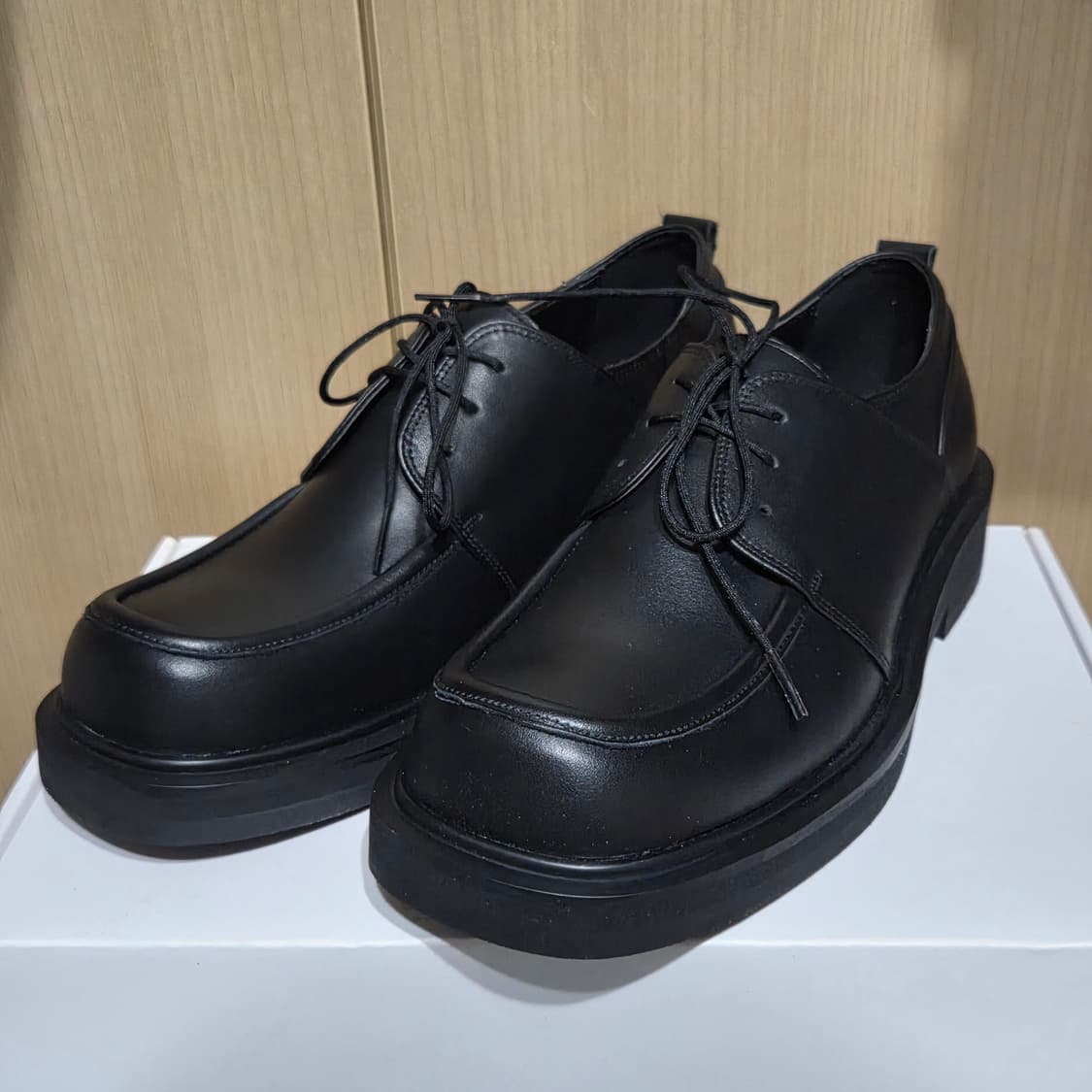 (260)크리스틴 해리 카우하이드 스퀘어더비 블랙 상품이미지3