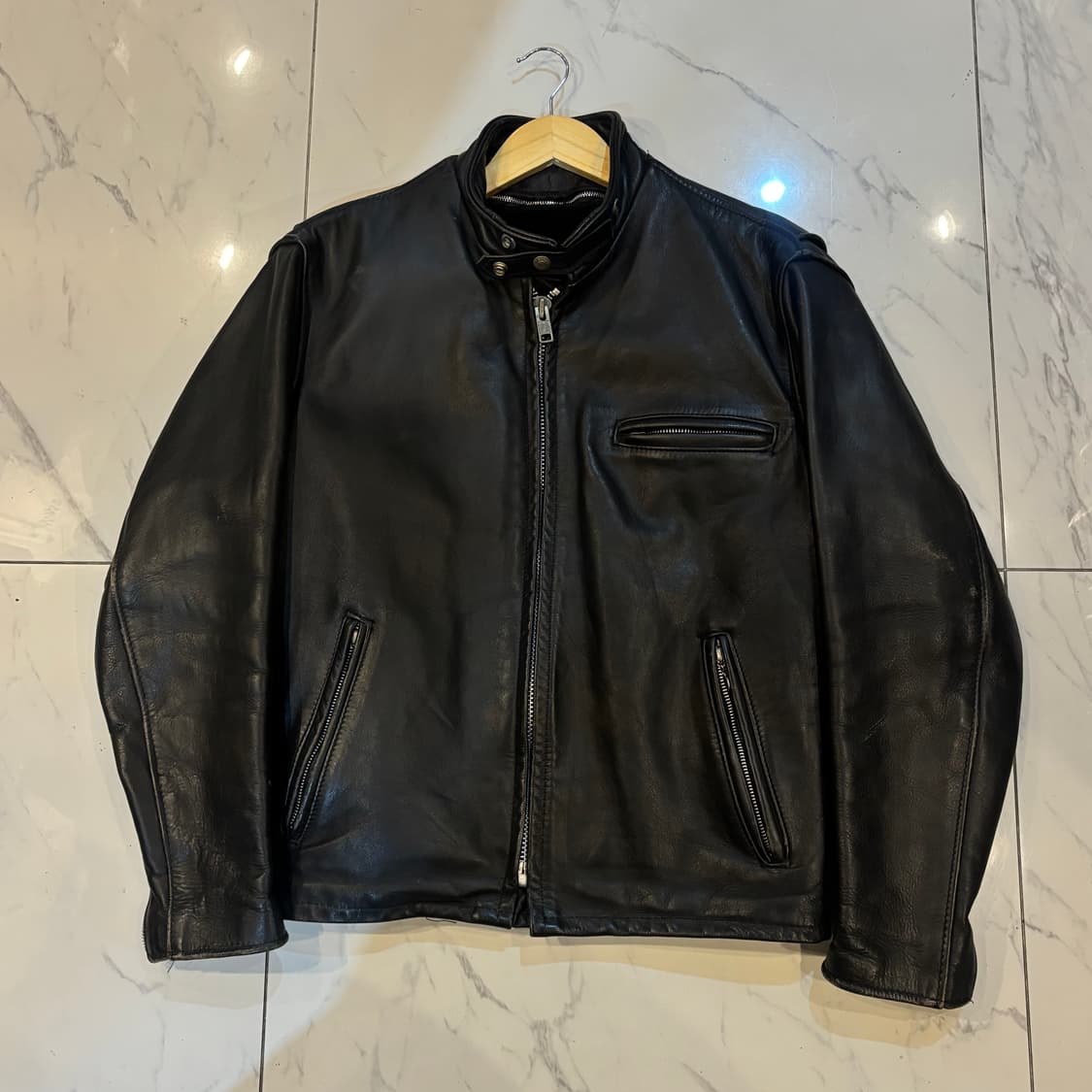 Schott 싱글라이더 레더 자켓 40 내피탈부착 상품이미지1