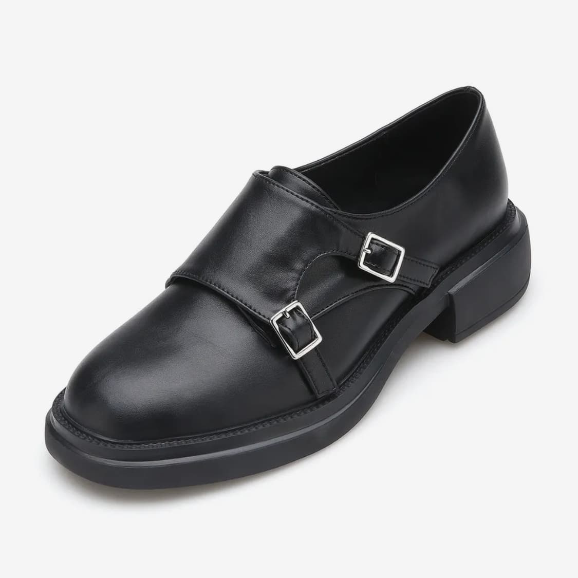 솔트앤초콜릿 라운드 토 더블 몽크 스트랩 슈즈 상품이미지3