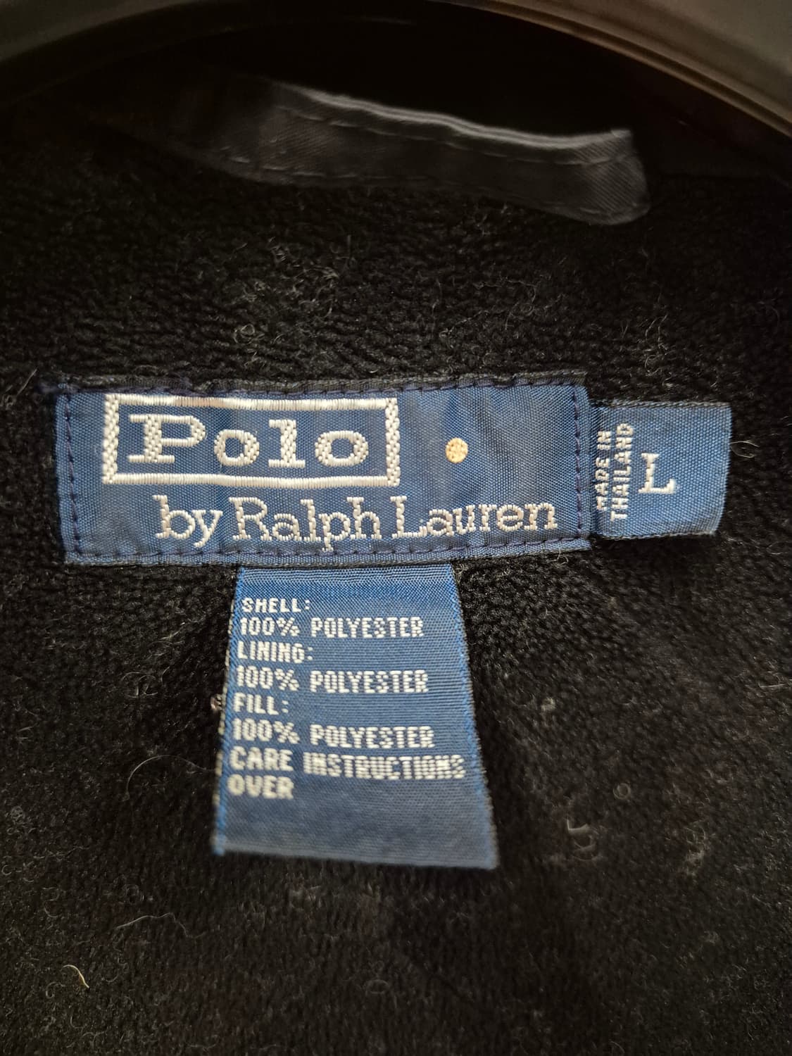 폴로 랄프로렌 폴리 점퍼 블랙 L 상품이미지6