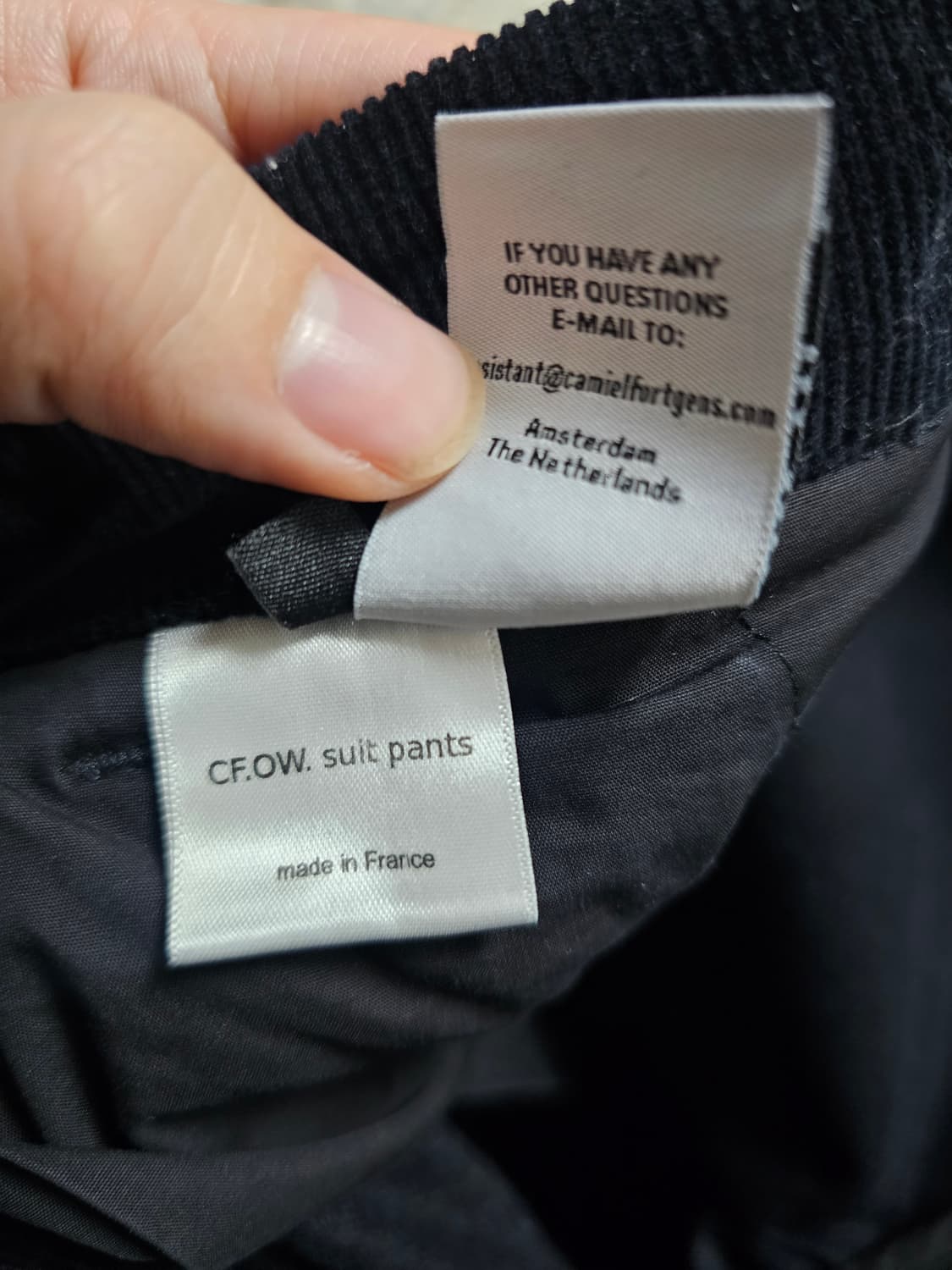 [S] 카미엘 포트젠스 OMEN WAPTA 캡슐컬렉션 코듀로이 슈트 팬츠 상품이미지10