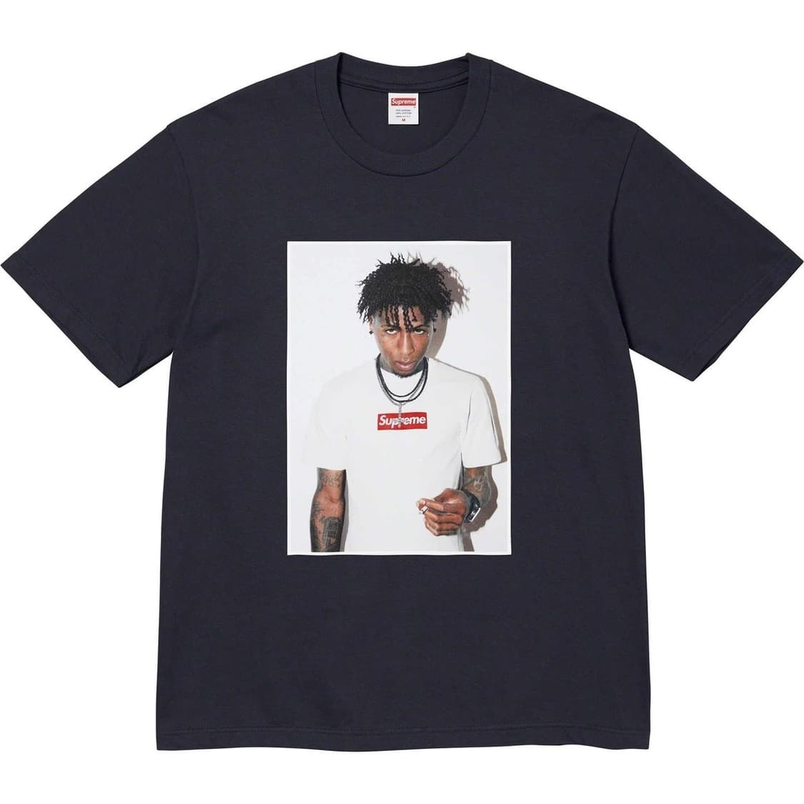 슈프림 영보이 Supreme NBA Youngboy Tee Navy 상품이미지2
