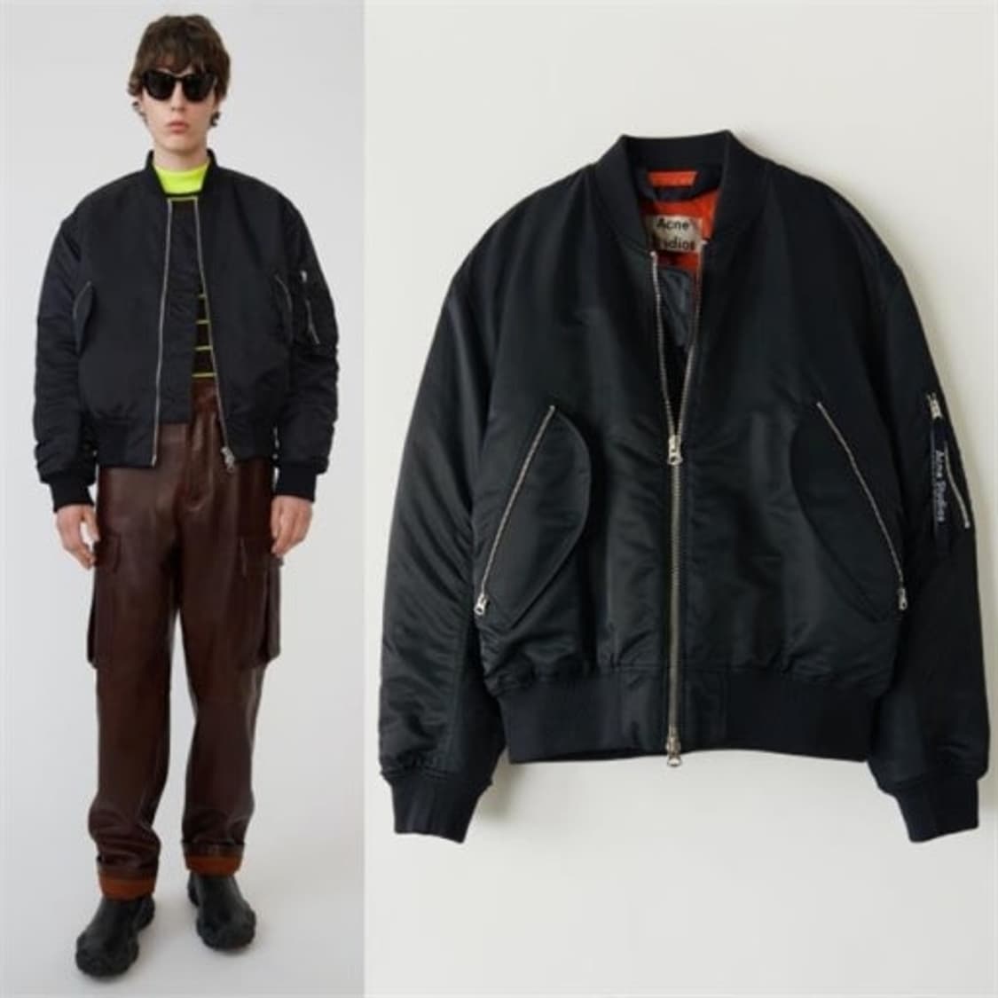 [48] 아크네 마키오 봄버 네이비 상품이미지7