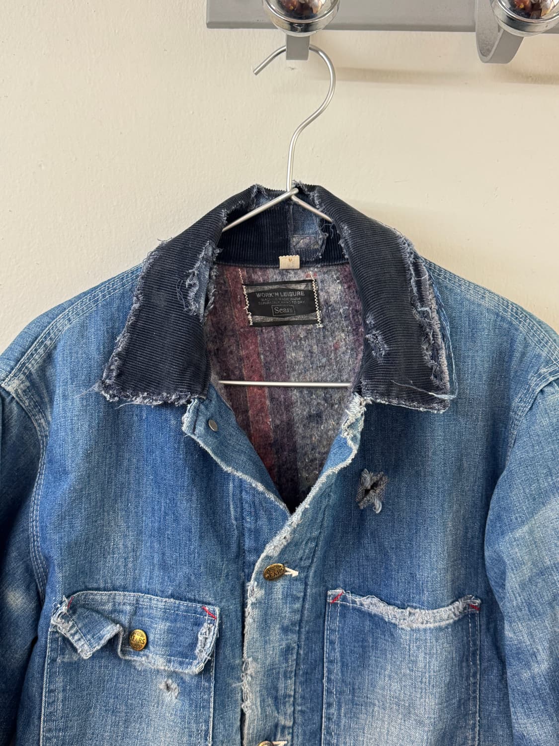 70'S Hard Faded Sears Denim Jacket 상품이미지6