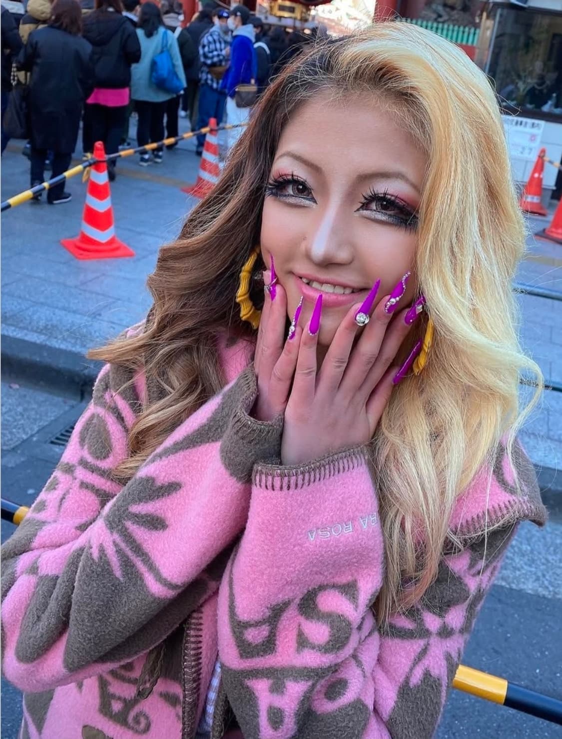 초레어 유일매물 갸루 알바로사 블랭킷 코트 아카이브 상품이미지3