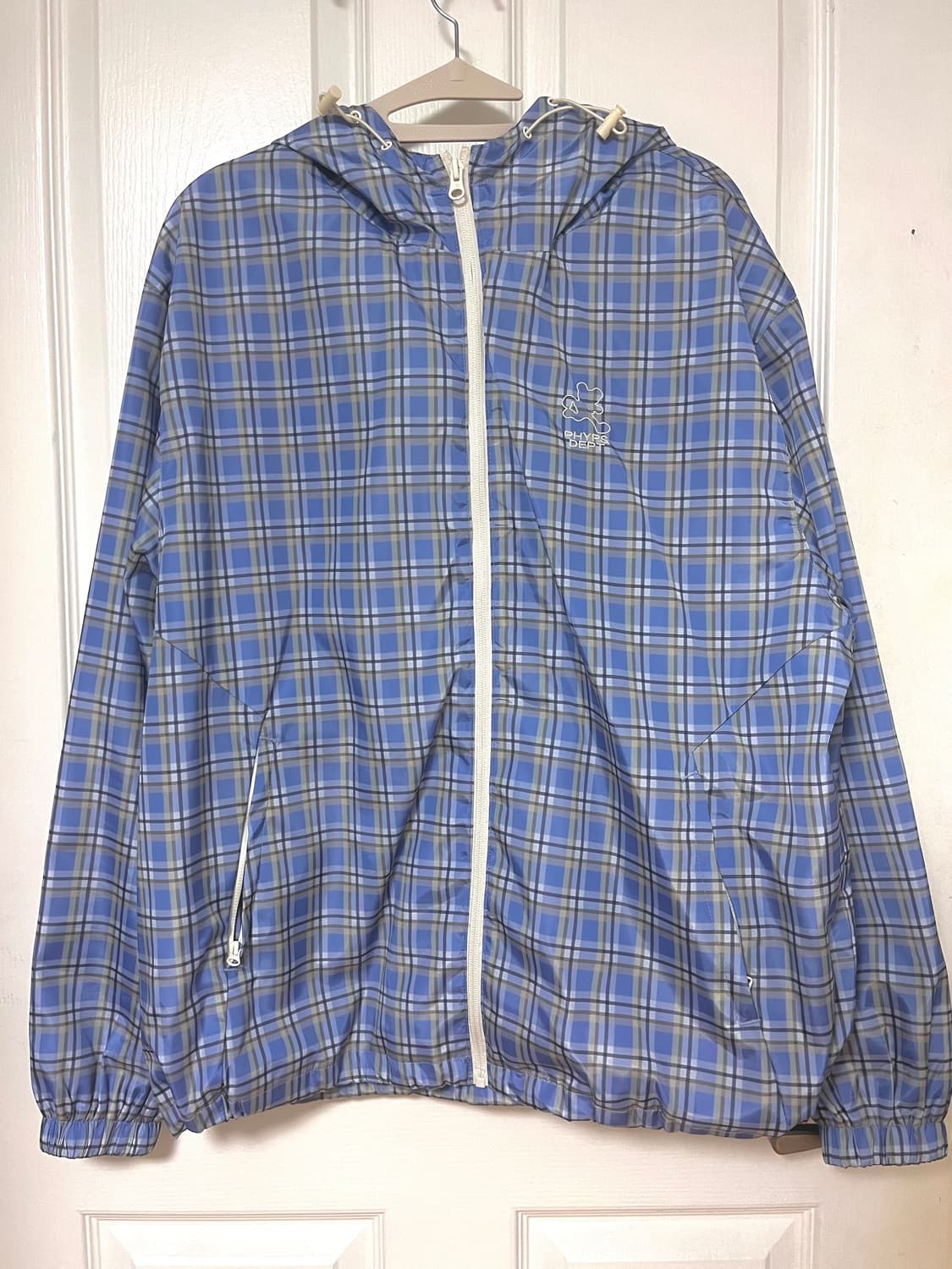 베어키링 체크 윈드 브레이커 상품이미지3