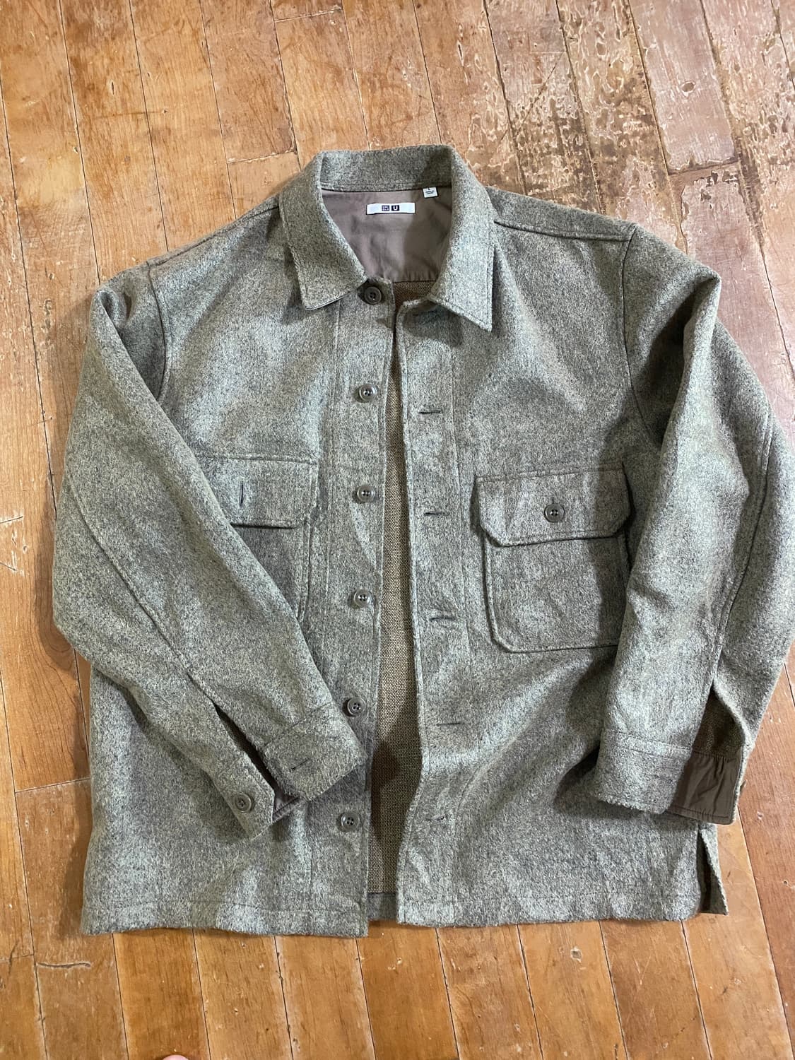 유니클로 U라인 셔츠 자켓 L 상품이미지1