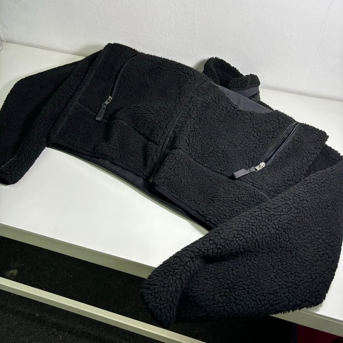 M-L 파타고니아 블랙 오버핏 후리스자켓 상품이미지4