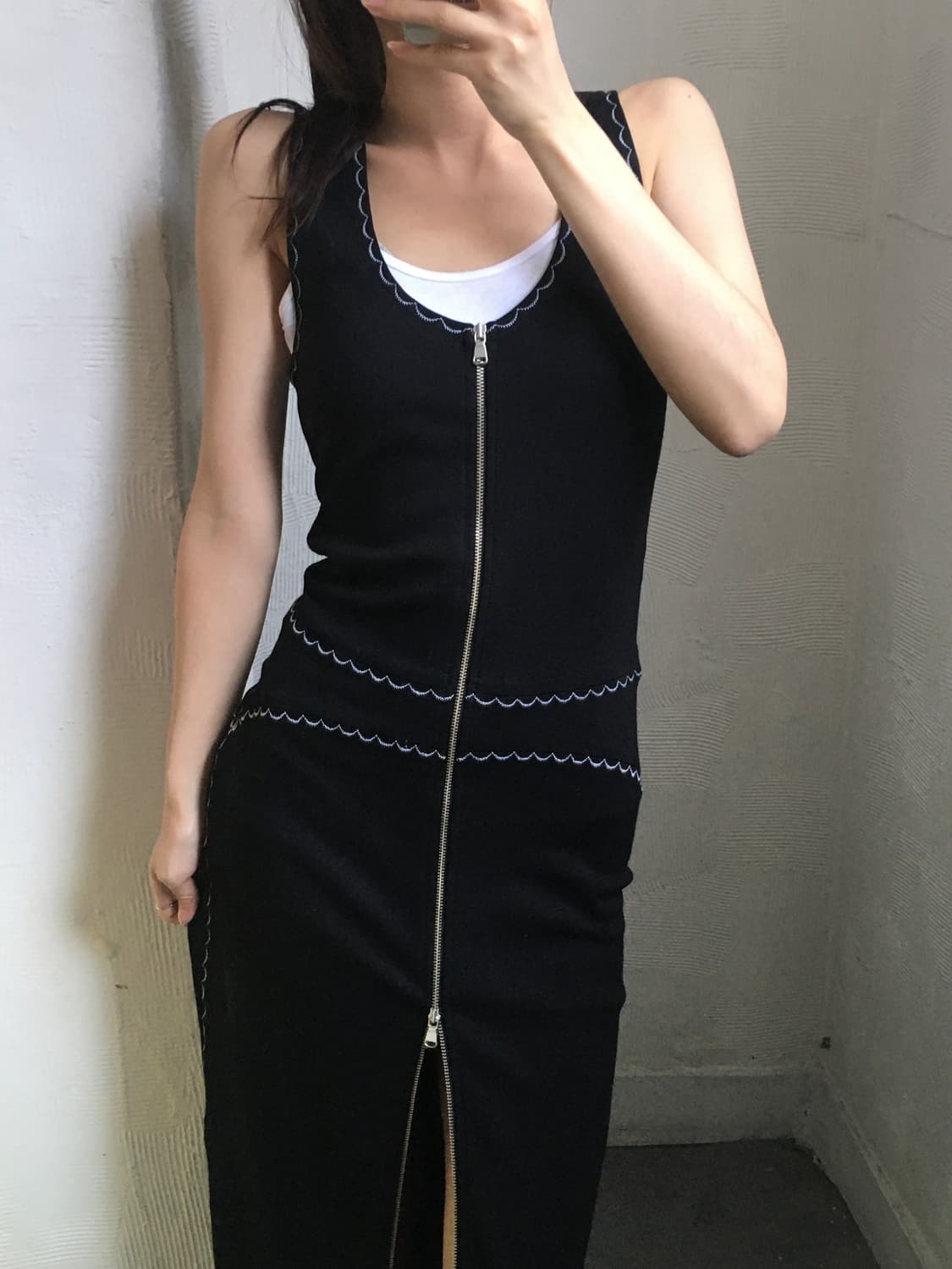 Alexander McQueen 알렉산더 맥퀸 스티치 슬리브리스 바디콘  상품이미지2