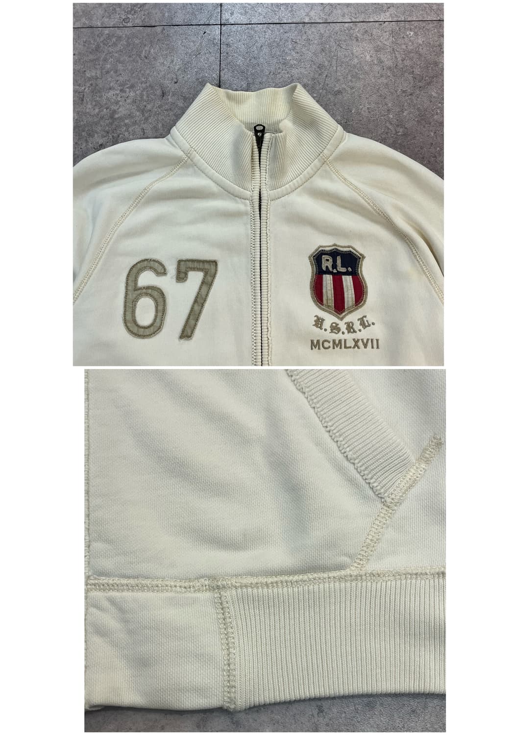 폴로진스 와펜 져지 아이보리 S #csz2180 상품이미지6