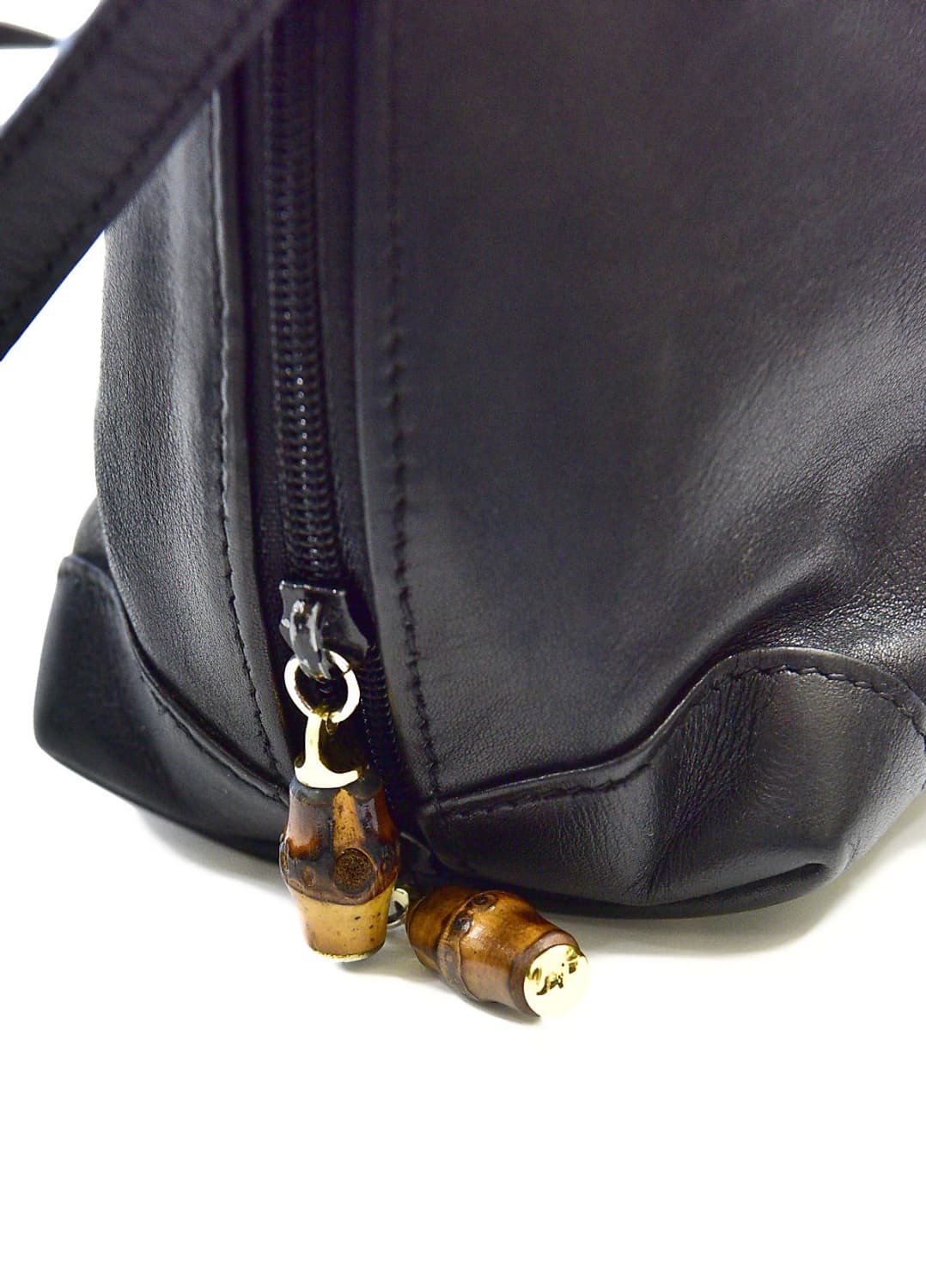 구찌 뱀부 지퍼 레더 투웨이백 (정품) 상품이미지6