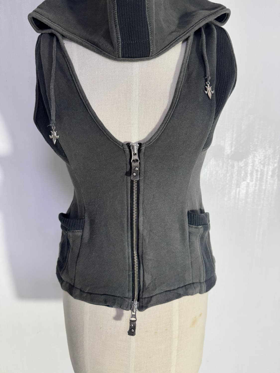 Ozz croce 후드 베스트 y2k vkei gothic 오즈온 상품이미지6