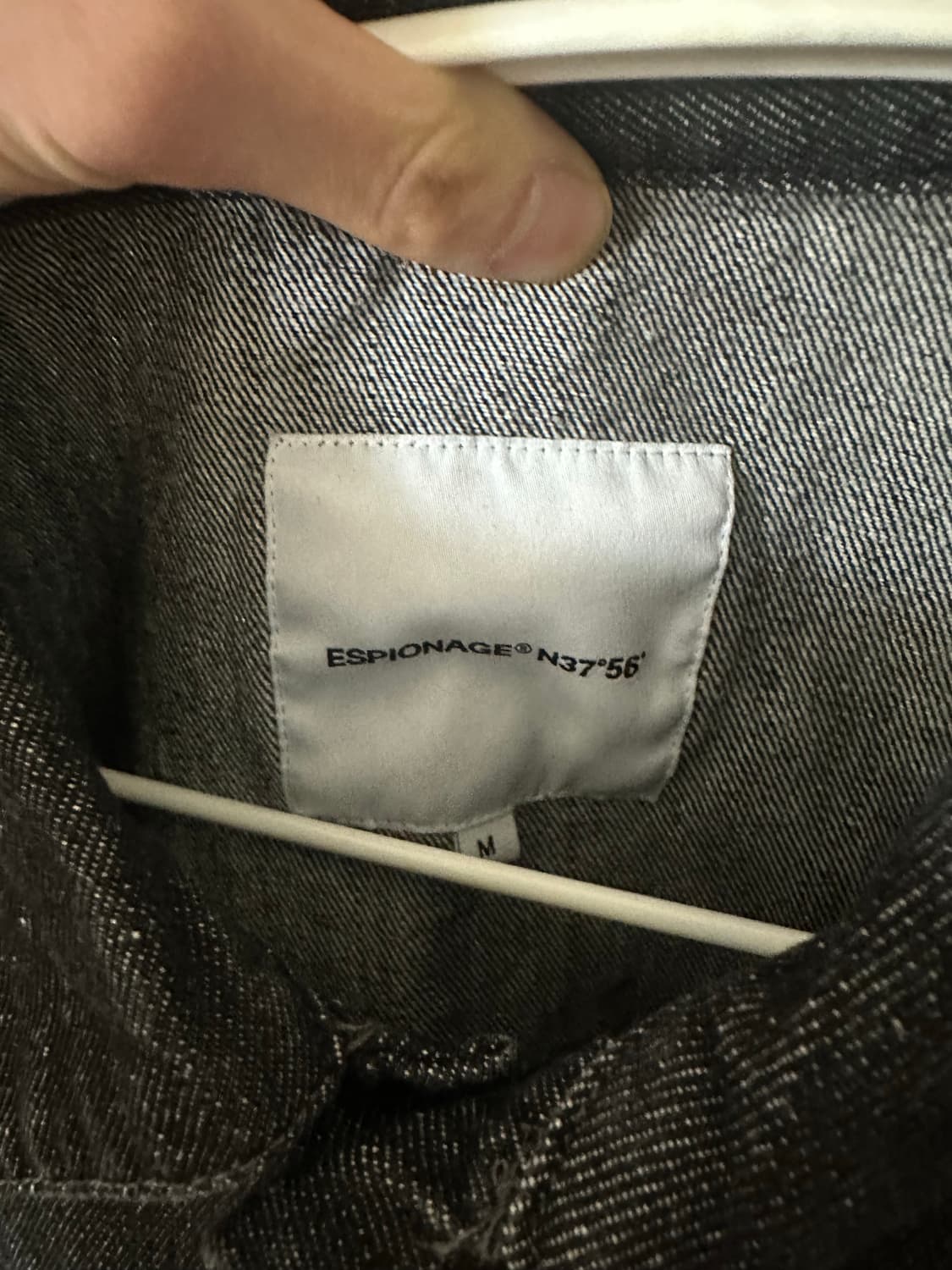 에스피오나지 데님 트러커 자켓 블랙M 상품이미지3