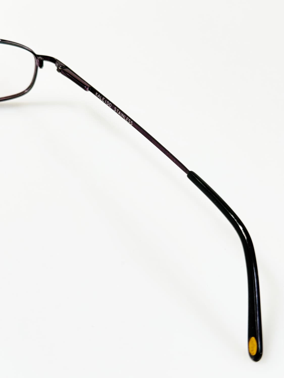 90s KALEIDO 바이올렛 메탈 슬림 스퀘어 빈티지 안경 상품이미지6