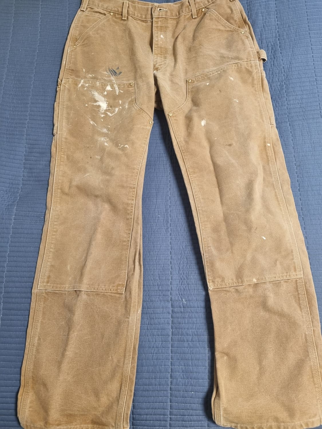 00s 빈티지 칼하트 더블니 B01 워크 팬츠 34/36 인치 상품이미지1