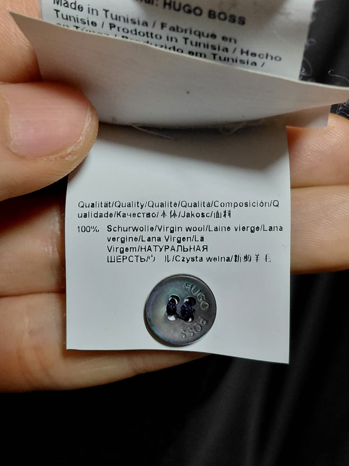 [휴고보스]BANET 메리노울100 긴팔 폴로 니트 M(95~100) 상품이미지8