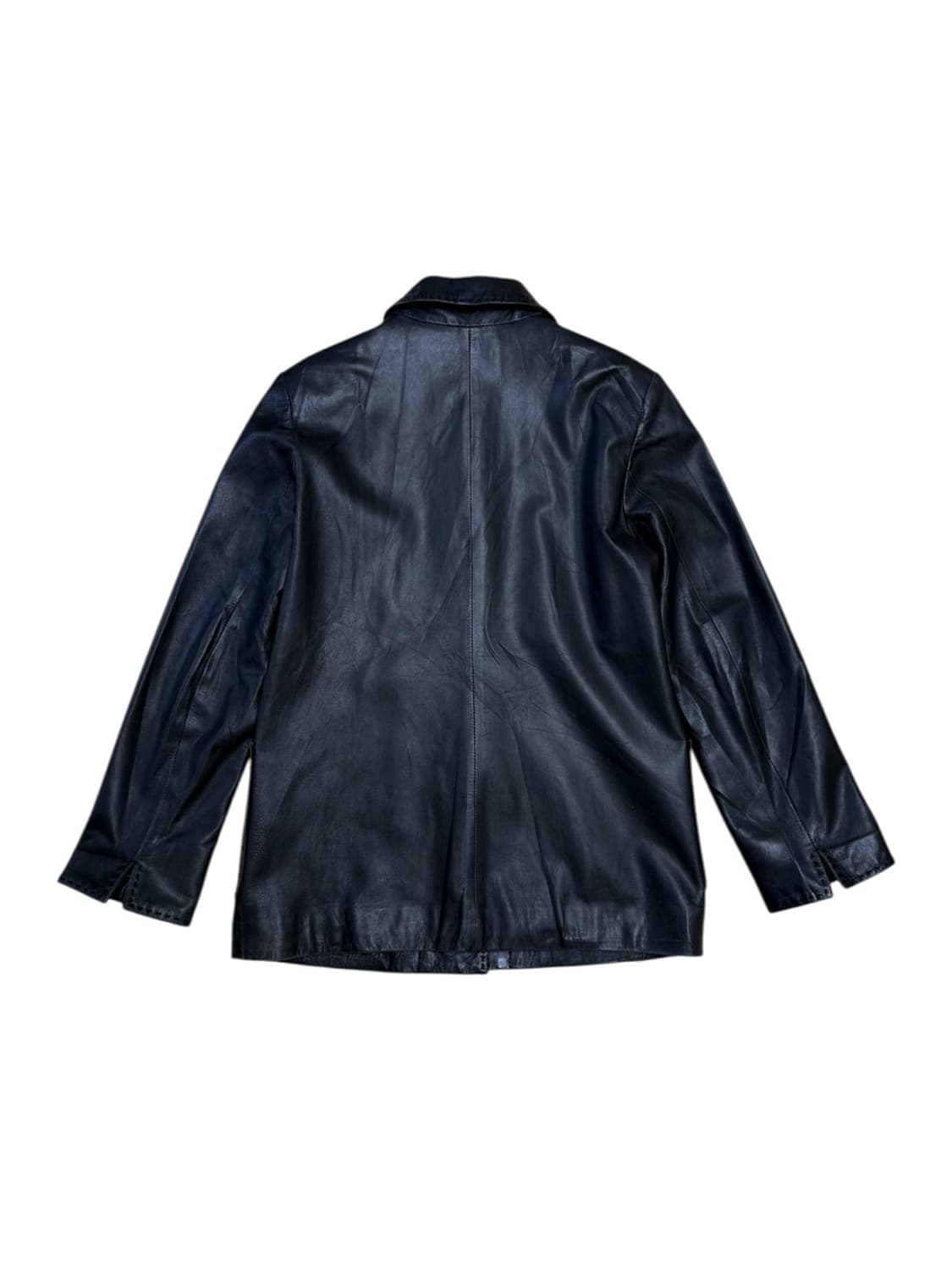 90's balmain leather stitch jacket 상품이미지3