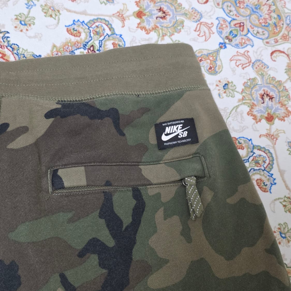 나이키 SB 카모 밀리터리 코튼 면 스웻 반바지 L 상품이미지4