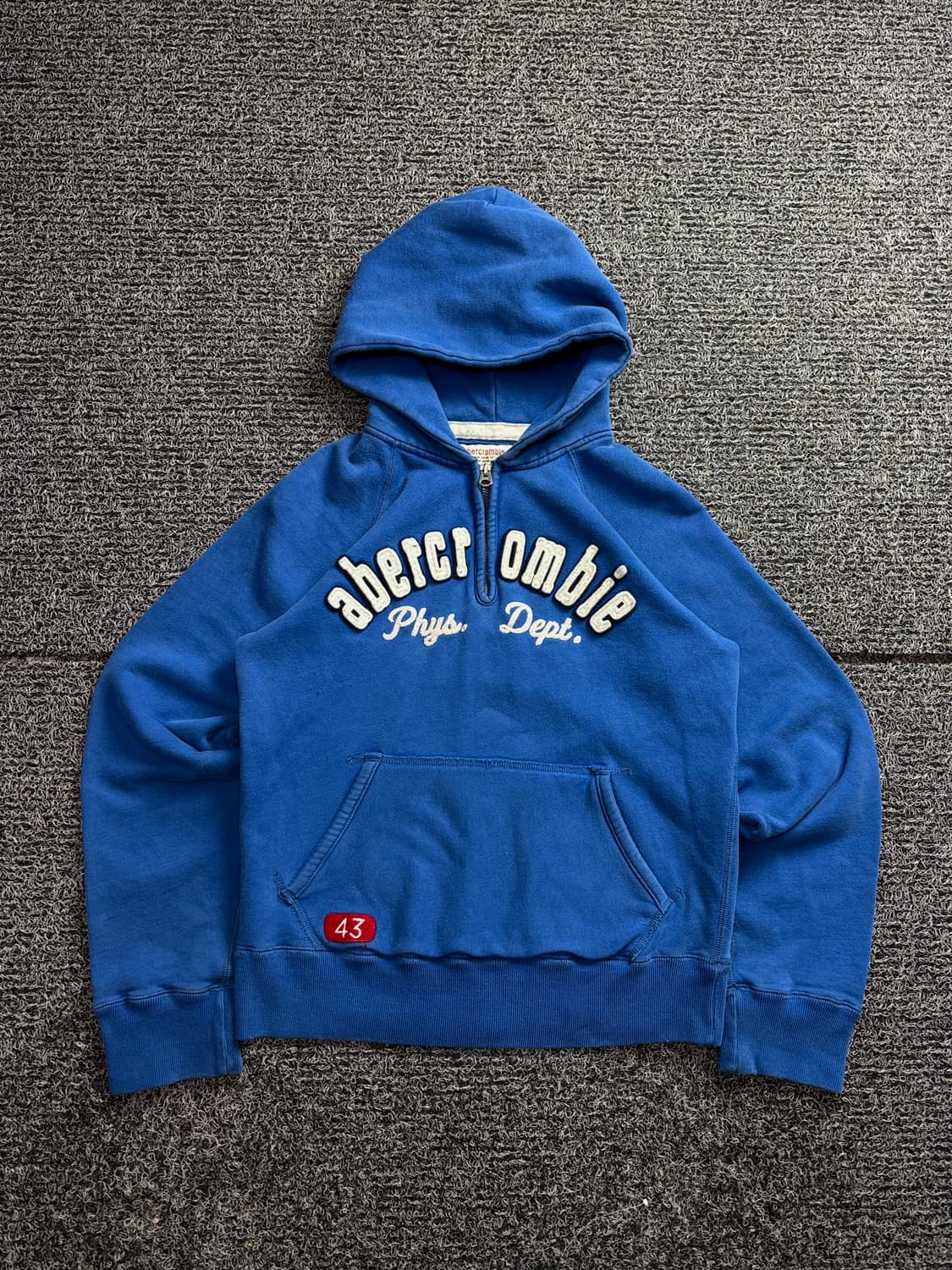 00s 아베크롬비 Y2K 빅로고 스웻 하프 후디집업 2580 상품이미지2