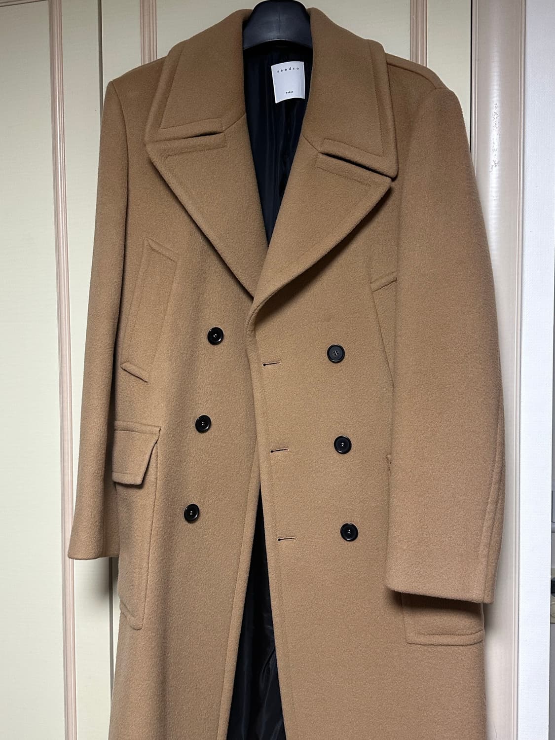 산드로옴므 카멜베이지 더블코트 105 상품이미지2