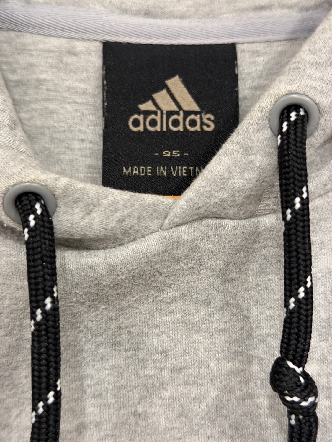 아디다스 리니어 풀오버 기모 후드티 95 그레이 상품이미지3